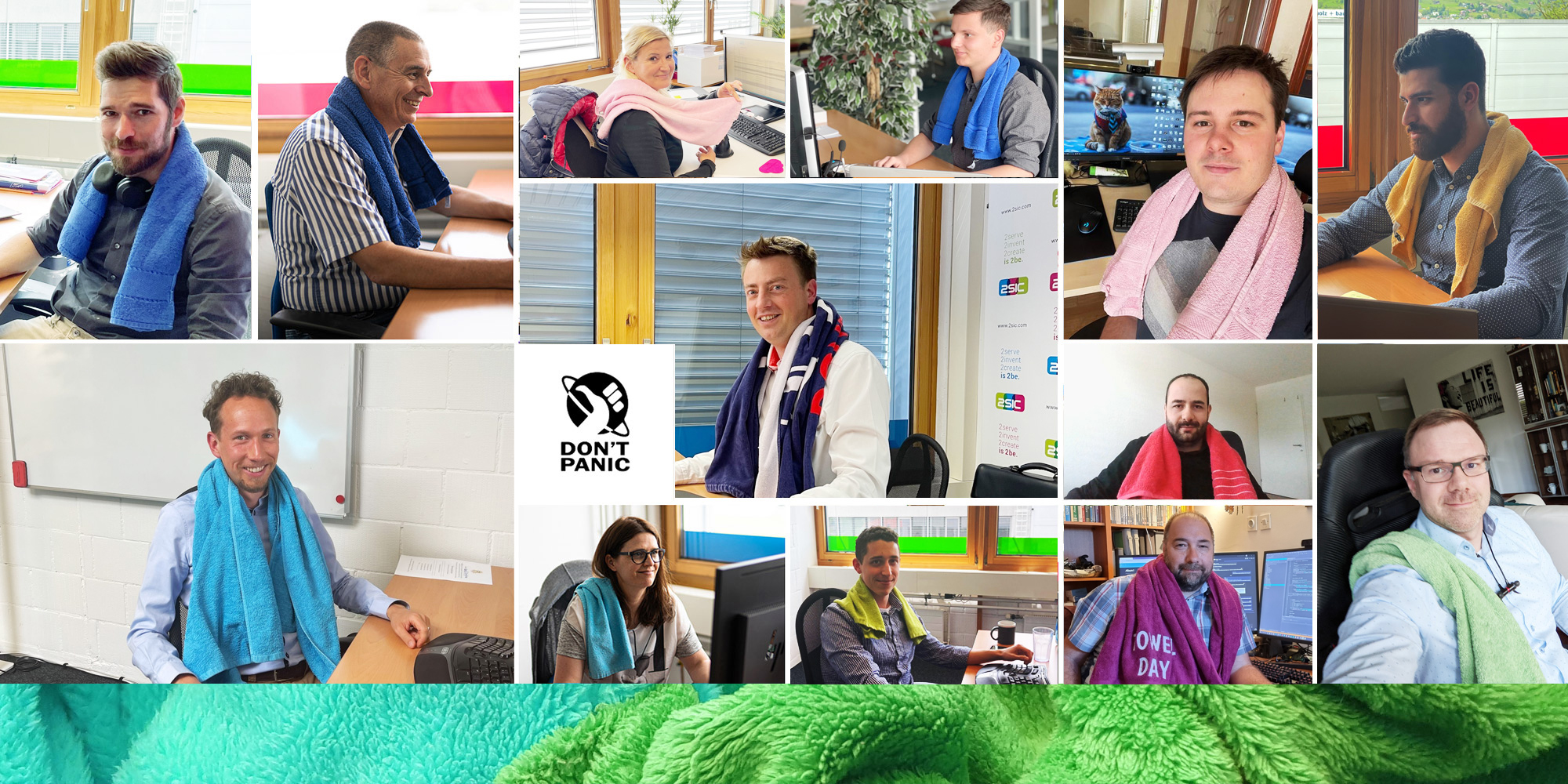 Das wichtigste am<br>Towel Day 2021: Don't Panic!