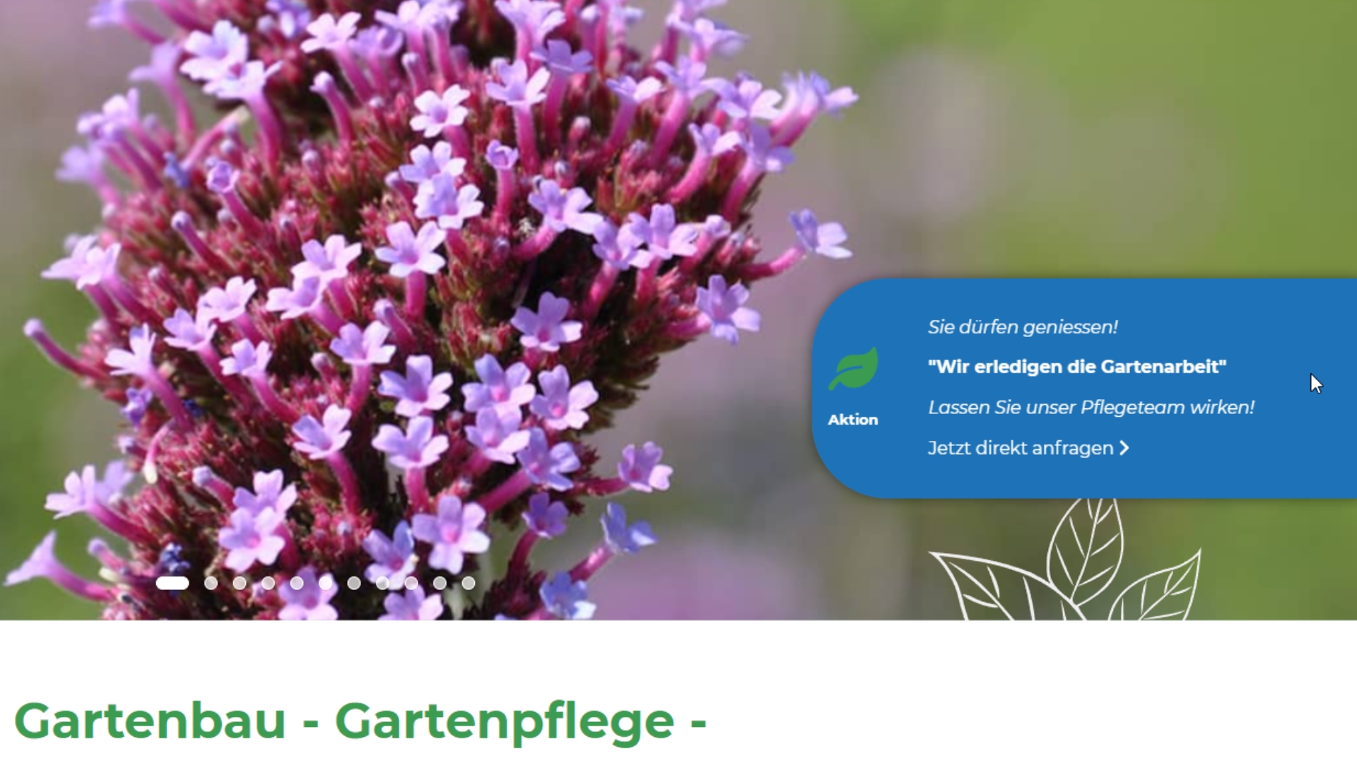 Gartenbau Aktion opened