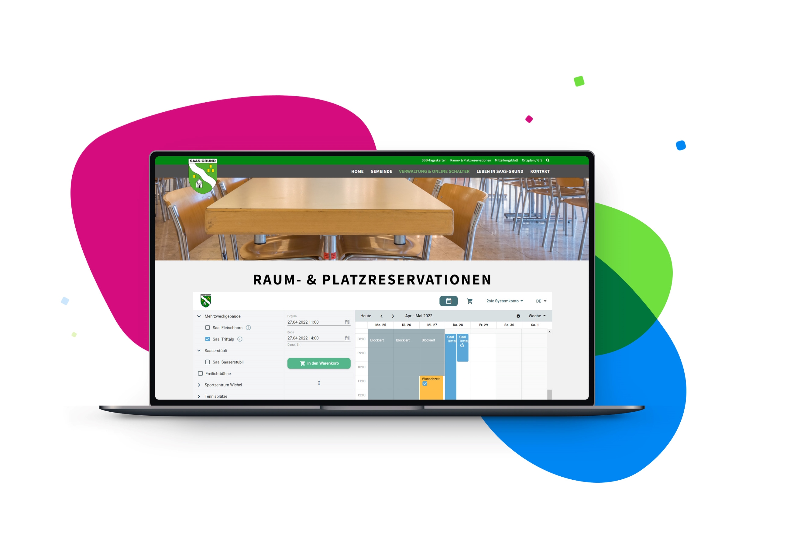 Dein Buchungssystem direkt auf deiner Website integriert