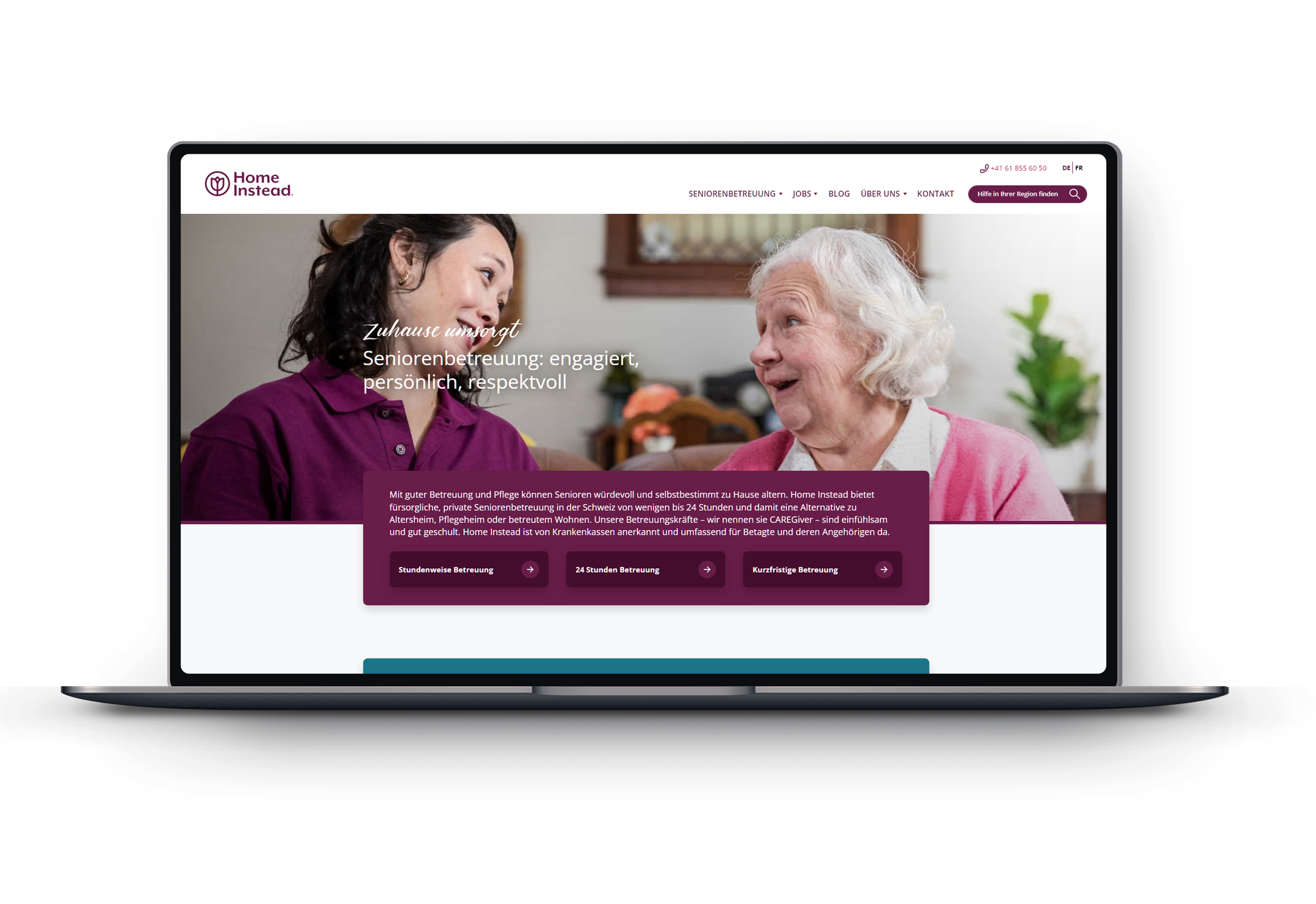 Webdesign Home Instead Schweiz