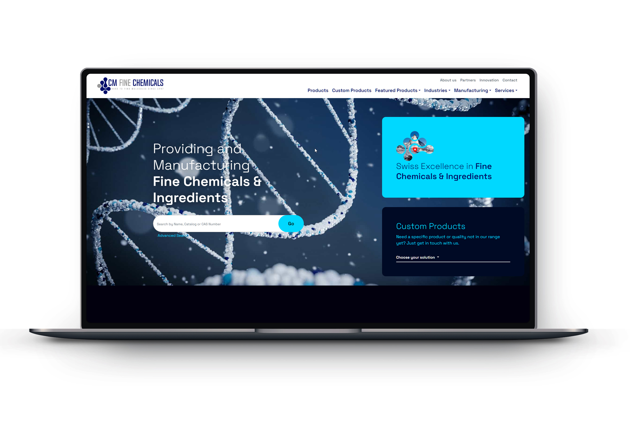 Webdesign CM Fine Chemicals