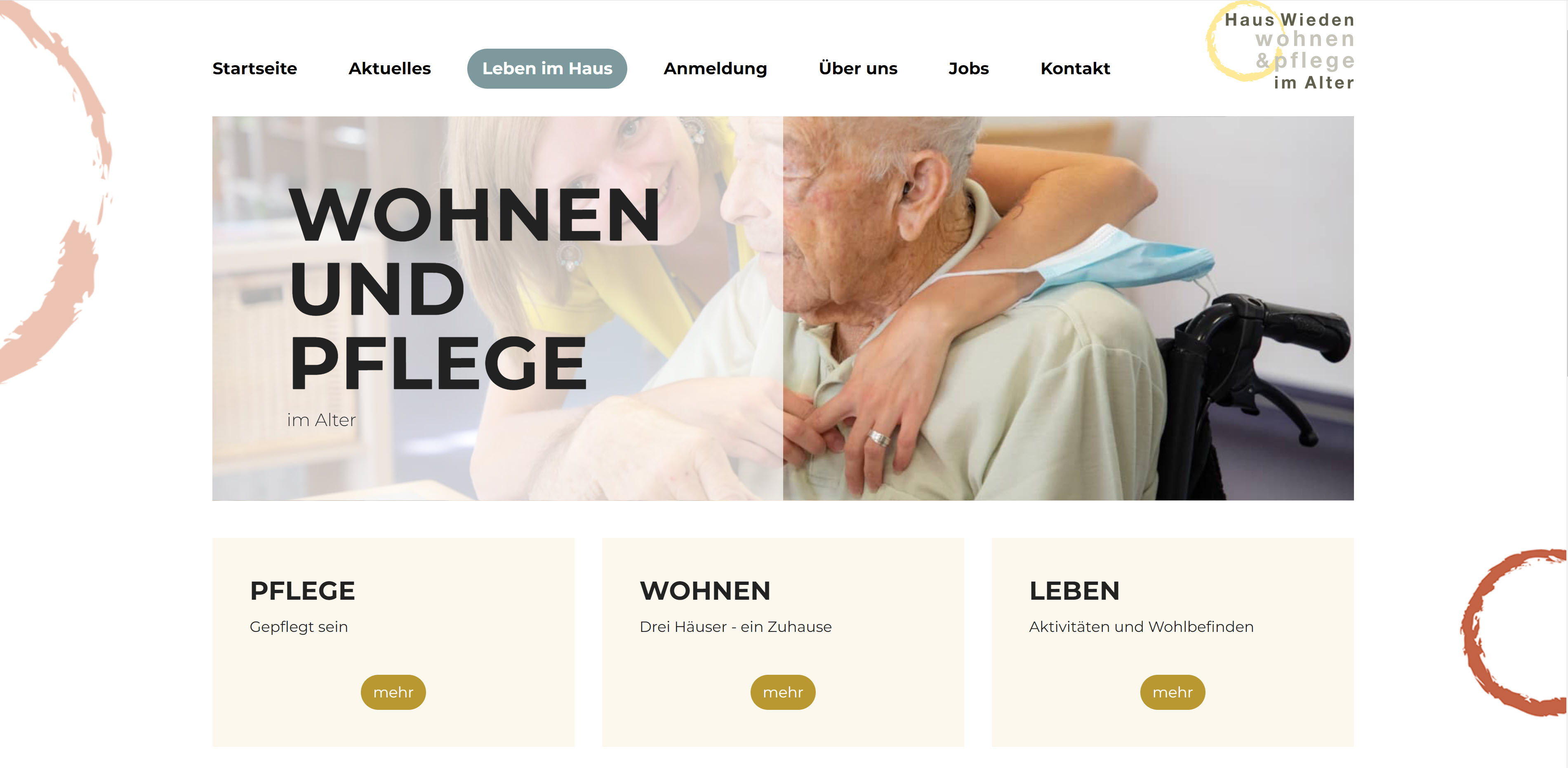 Neues Webdesign für Haus Wieden