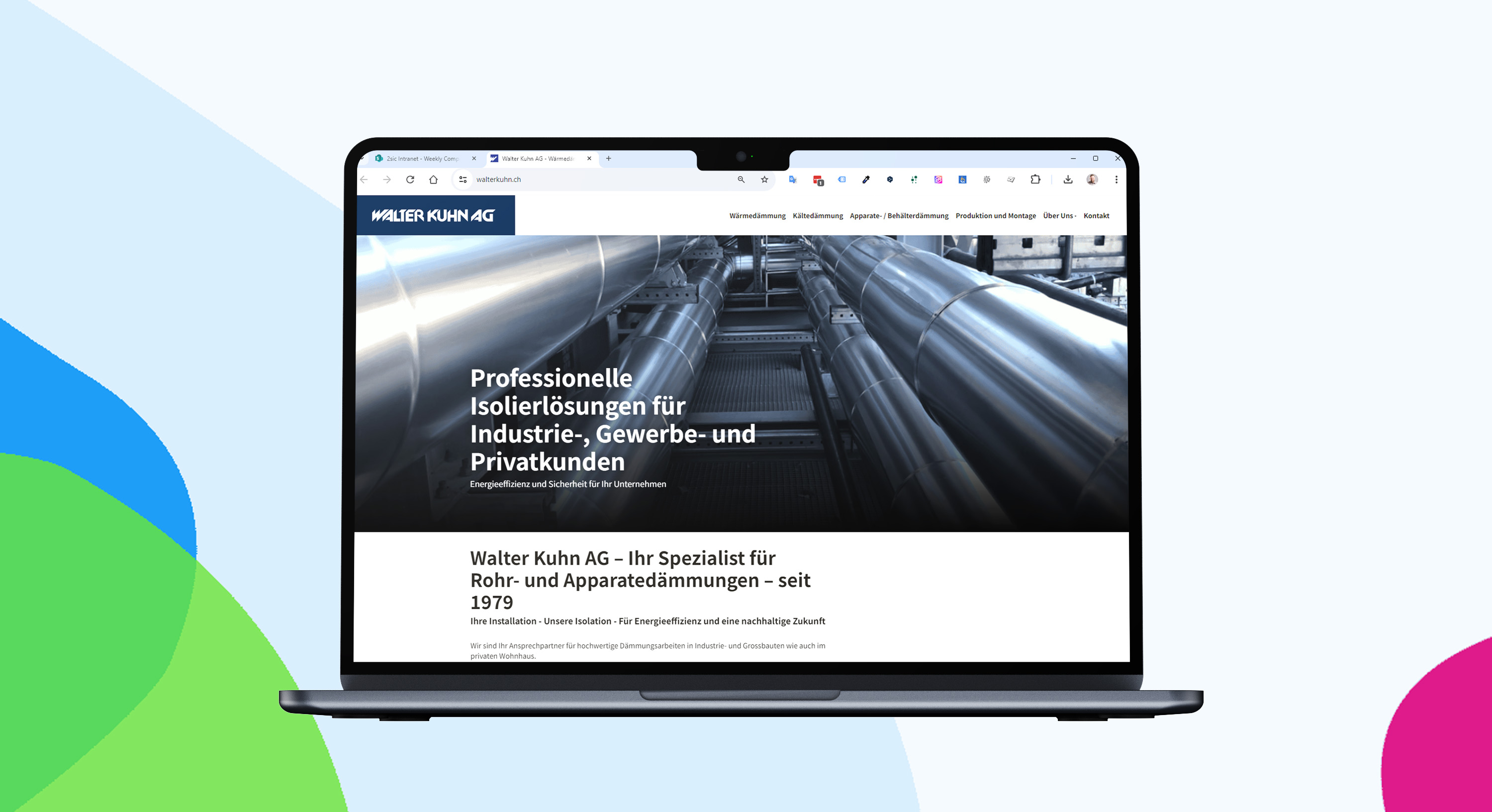 Neue Website für die Walter Kuhn AG