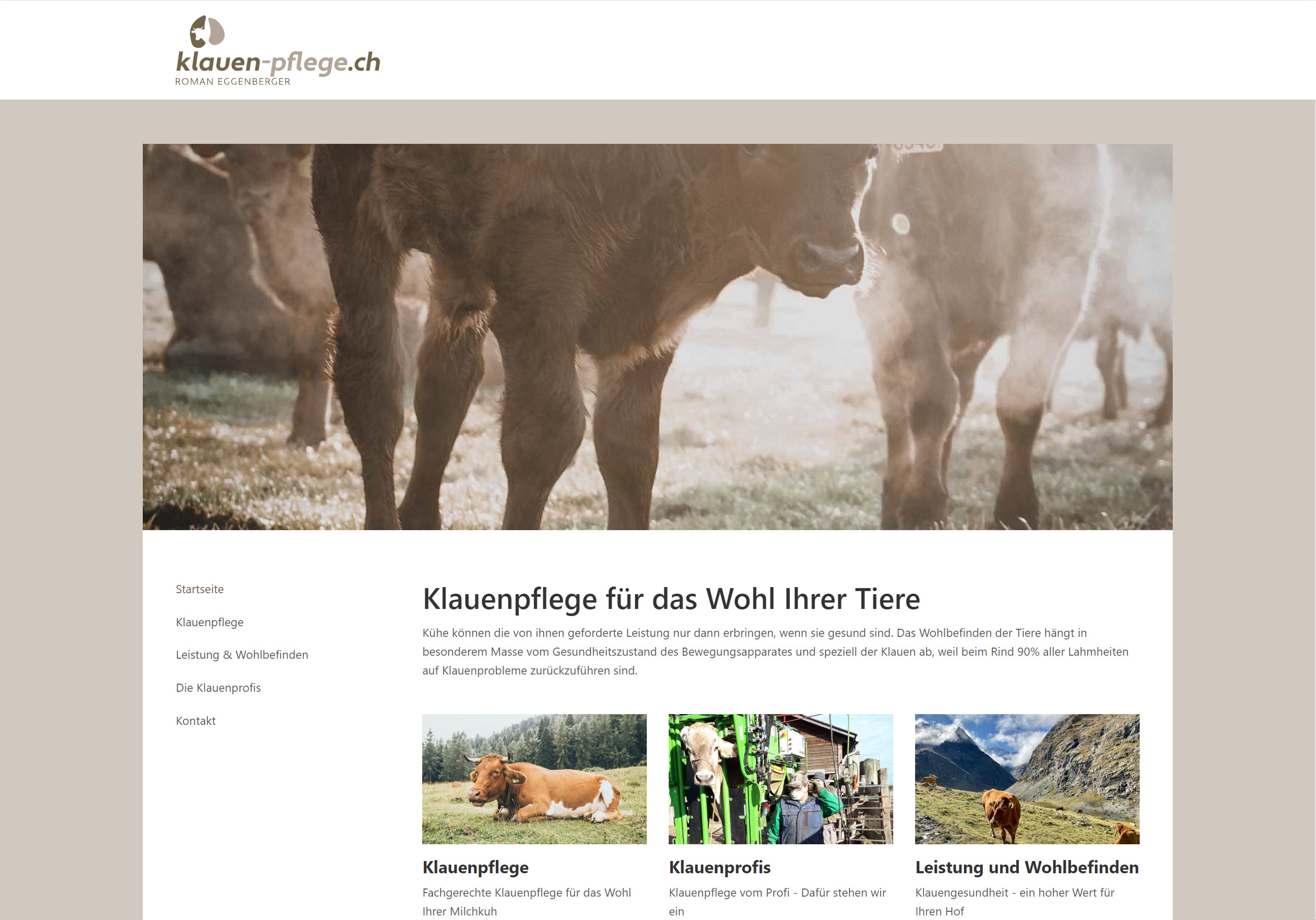 Neuer Auftritt für Klauenpflege