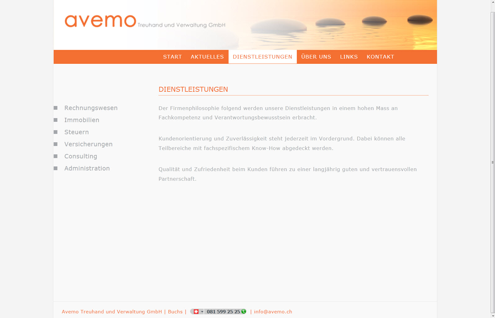Avemo Website online