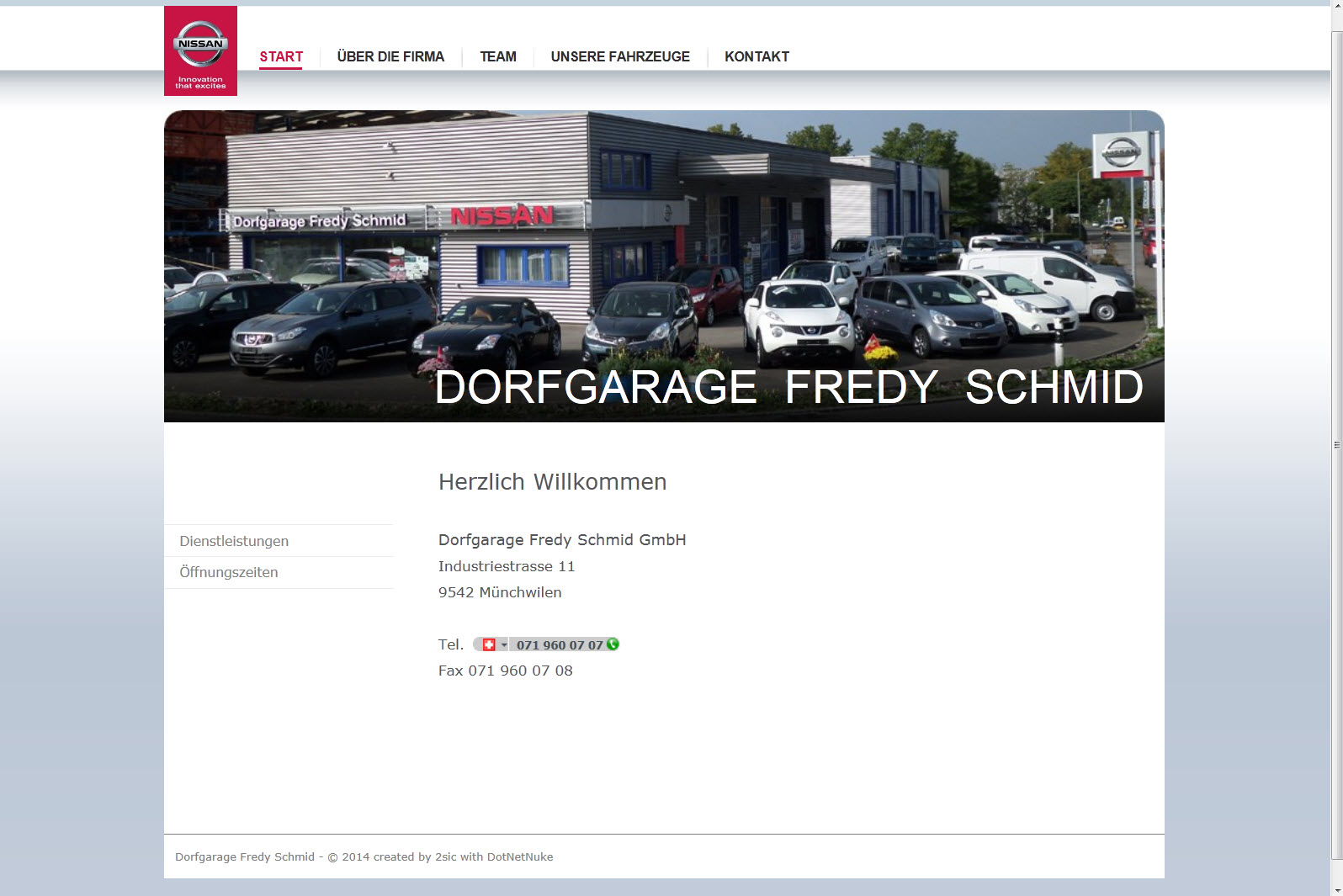Neue Website der Dorfgarage Fredy Schmid