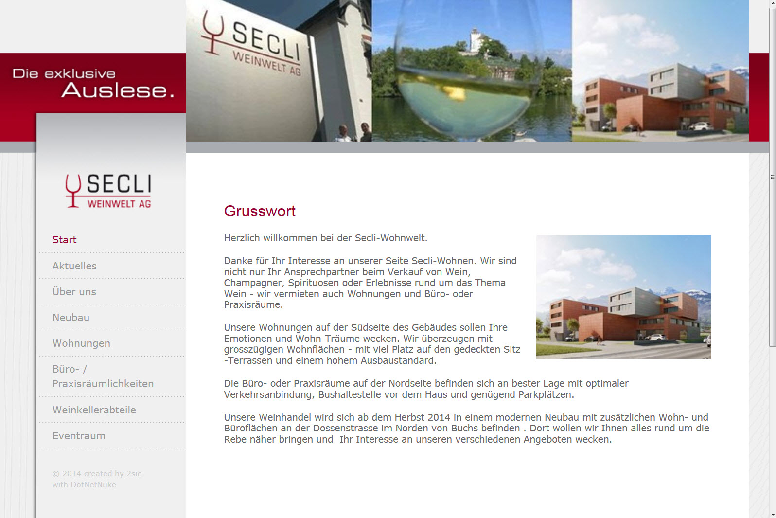 Secli AG: Wein- und Wohnwelt unter einem Dach