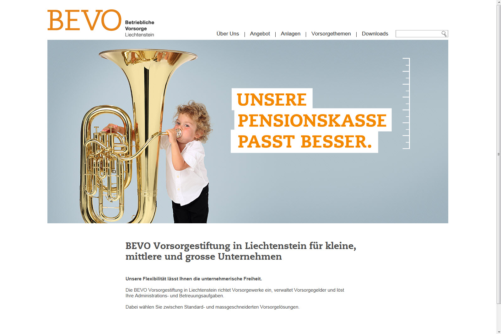 Betriebliche Vorsorge Liechtenstein mit neuer Website