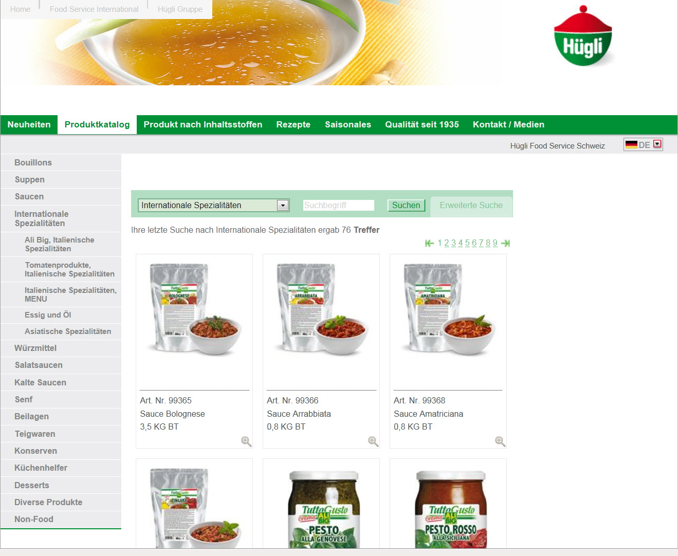 Neuer Produktkatalog online