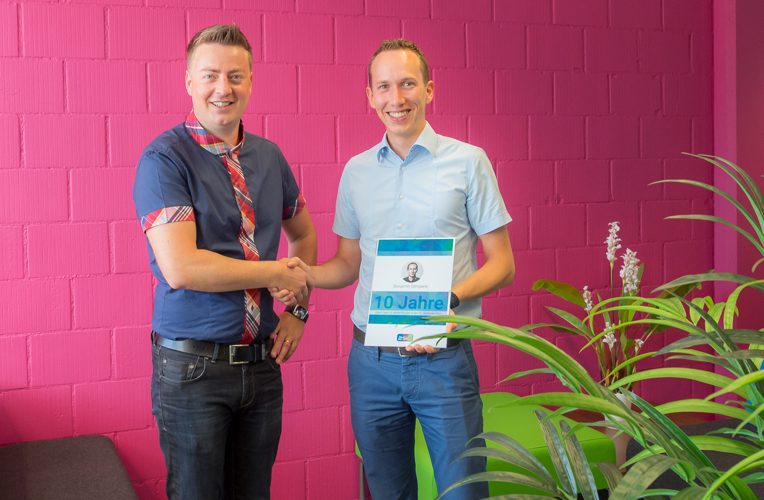 Junger Jubilar: Danke, Beni